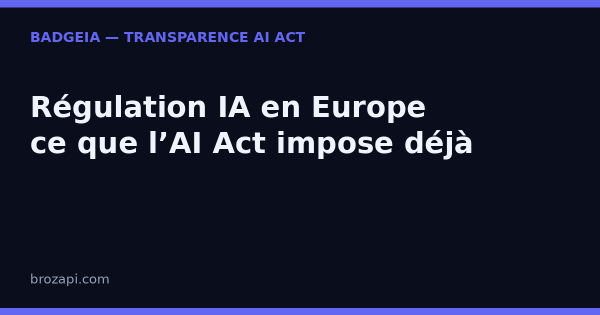 Régulation IA en Europe : ce que l’AI Act impose déjà, malgré le « non » de Jensen Huang